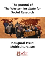 Multiculturalism: Inaugural Issue of the Journal of the Western Institute for Social Research