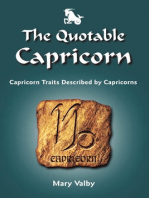 The Quotable Capricorn: Capricorn Traits Described by Capricorns