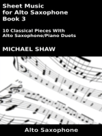 Sheet Music for Alto Saxophone