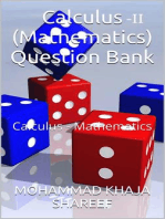 Calculus-II (Mathematics) Question Bank