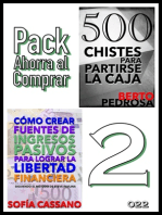 Pack Ahorra al Comprar 2: no 022: Cómo crear fuentes de ingresos pasivos & 500 Chistes para partirse la caja