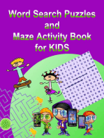 Word Search Puzzles and Maze Activity Book for KIDS