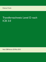 Transfernachweis Level D nach ICB 3.0: Nach Z08 Version 20 März 2015