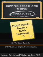 How to Speak and Write Correctly: Study Guide (English + Dutch)