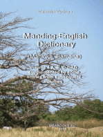 Manding-English Dictionary: Maninka, Bamana Vol. 1.