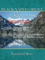 Black-Naped Oriole in Hokkaido Snow