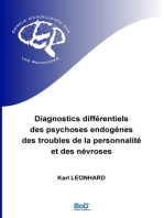 Diagnostics différentiels des psychoses endogènes, des troubles de la personnalité et des névroses
