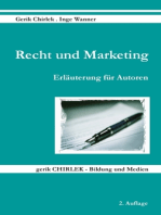 Recht und Marketing: Erläuterung für Autoren