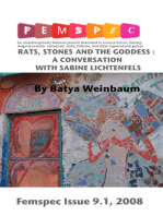 Rats, Stones and the Goddess: A Conversation with Sabine Lichtenfels, Femspec Issue 9.1
