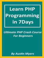 Learn PHP Programming in 7Days: Ultimate PHP Crash Course For Beginners