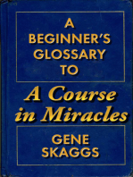 A Beginner's Glossary to A Course in Miracles