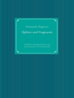 Splitter und Fragmente: Gedichte, Kurzgeschichten und Zwischenrufe aus der Backstube