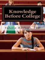 Knowledge Before College