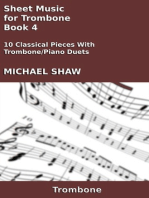 Sheet Music for Trombone: Book 4