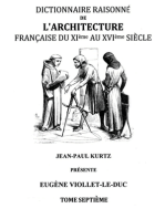 Dictionnaire Raisonné de l'Architecture Française du XIe au XVIe siècle Tome VII: Tome 7