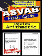 ASVAB Test Prep Arithmetic Review--Exambusters Flash Cards--Workbook 6 of 8: ASVAB Exam Study Guide