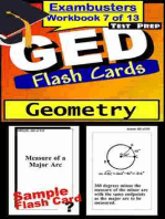 GED Test Prep Geometry Review--Exambusters Flash Cards--Workbook 7 of 13: GED Exam Study Guide