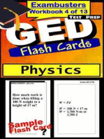 GED Test Prep Physics Review--Exambusters Flash Cards--Workbook 4 of 13: GED Exam Study Guide