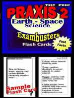PRAXIS II Earth/Space Sciences Test Prep Review--Exambusters Flash Cards