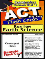 ACT Test Prep Earth Science Review--Exambusters Flash Cards--Workbook 10 of 13