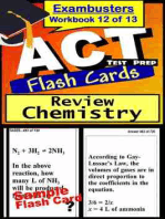 ACT Test Prep Chemistry Review--Exambusters Flash Cards--Workbook 12 of 13: ACT Exam Study Guide