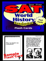 SAT World History Test Prep Review--Exambusters Flash Cards: SAT II Exam Study Guide