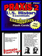 PRAXIS II History/Social Studies Test Prep Review--Exambusters US History Flash Cards