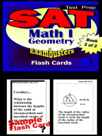 SAT Math Level I Test Prep Review--Exambusters Geometry Flash Cards--Workbook 2 of 2