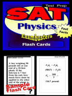 SAT Physics Test Prep Review--Exambusters Flash Cards: SAT II Exam Study Guide