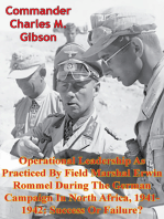 Operational Leadership As Practiced By Field Marshal Erwin Rommel During The German Campaign In North Africa, 1941-1942