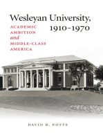Wesleyan University, 1910–1970