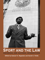 Sport and the Law: Historical and Cultural Intersections