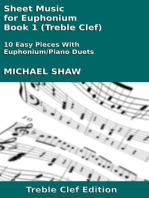 Sheet Music for Euphonium - Book 1 (Treble Clef)
