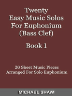Twenty Easy Music Solos For Euphonium (Bass Clef) Book 1
