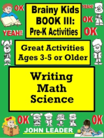 Brainy Kids Book III: Pre-K Activities