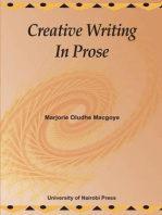 Creative Writing In Prose