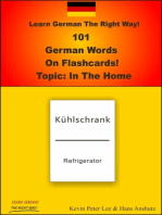 Learn German The Right Way! 101 German Words On Flashcards! Topic