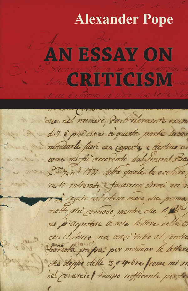 alexander pope essay on criticism analysis