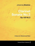Johannes Brahms - Clarinet Sonata No.2 - Op.120 No.2 - A Score for Clarinet and Piano
