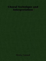 Choral Technique and Interpretation