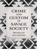 Crime and Custom in Savage Society