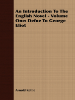 An Introduction to the English Novel - Volume One: Defoe to George Eliot