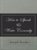 How to Speak and Write Correctly