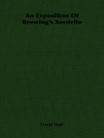 An Exposition Of Browing's Sordello