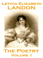 The Poetry Of Letitia Elizabeth Landon - Volume 1
