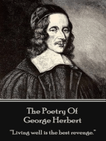 The Poetry of George Herbert: "Living well is the best revenge."