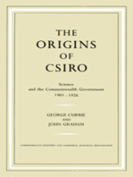The Origins of CSIRO: Science and the Commonwealth Government 1901-1926