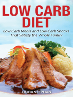 Low Carb Diet: Low Carb Meals and Low Carb Snacks That Satisfy the Whole Family