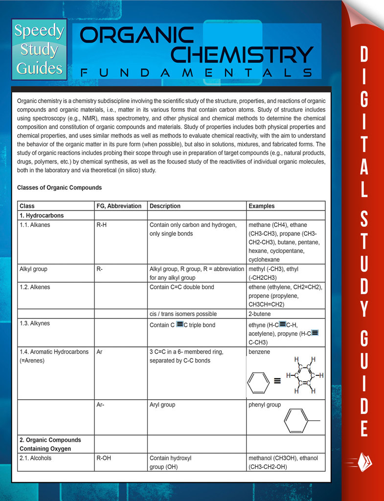 Read Organic Chemistry Fundamentals (Speedy Study Guides) Online by