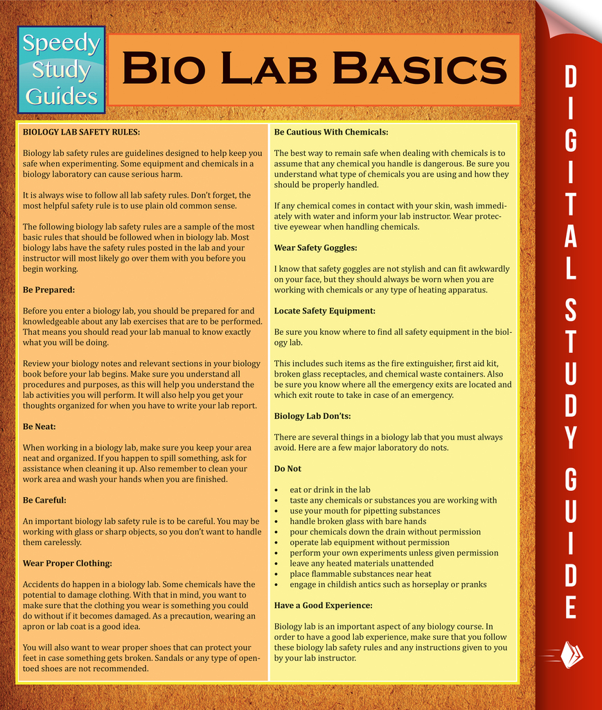 Bio Lab Basics by Speedy Publishing (Ebook) - Read free for 30 days